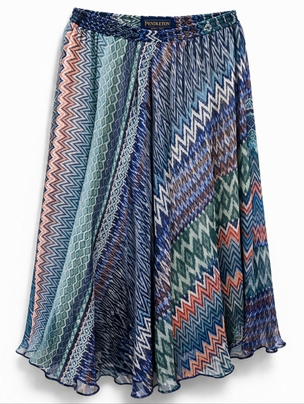 Pendleton Sheer A Line Skirt Size Large Womens